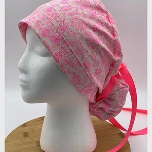 Rifle Paper Co. Scrub Cap, Neon Pink